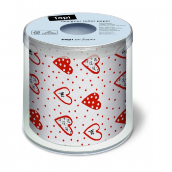 Herzen Toilettenpapier